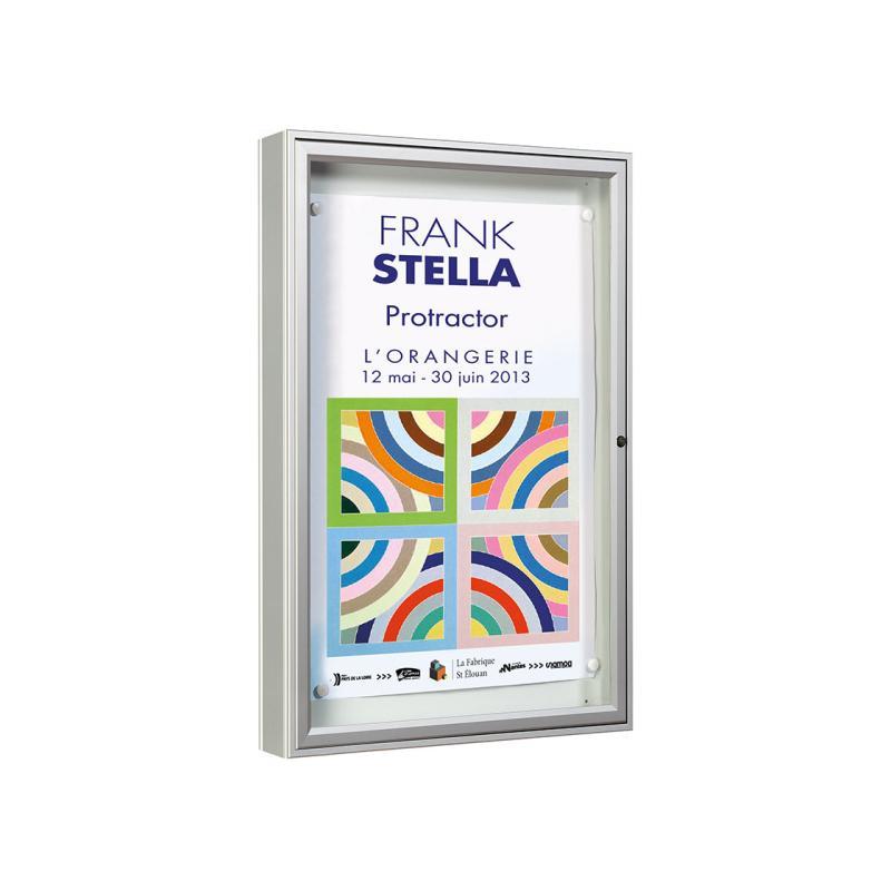 Vitrine extérieure 1000 - Réf : 514020.Anod - Aluminium anodisé argent ou peint - Affichage simple face_1