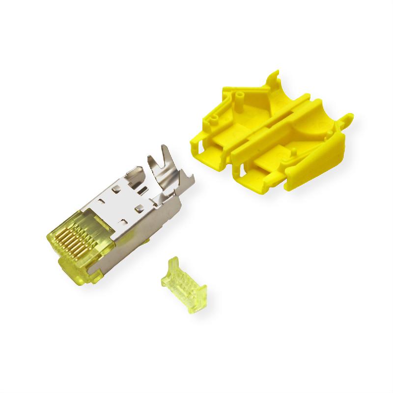 Connecteur HiRose TM31 blindé, manchon jaune, 50 pièces_1