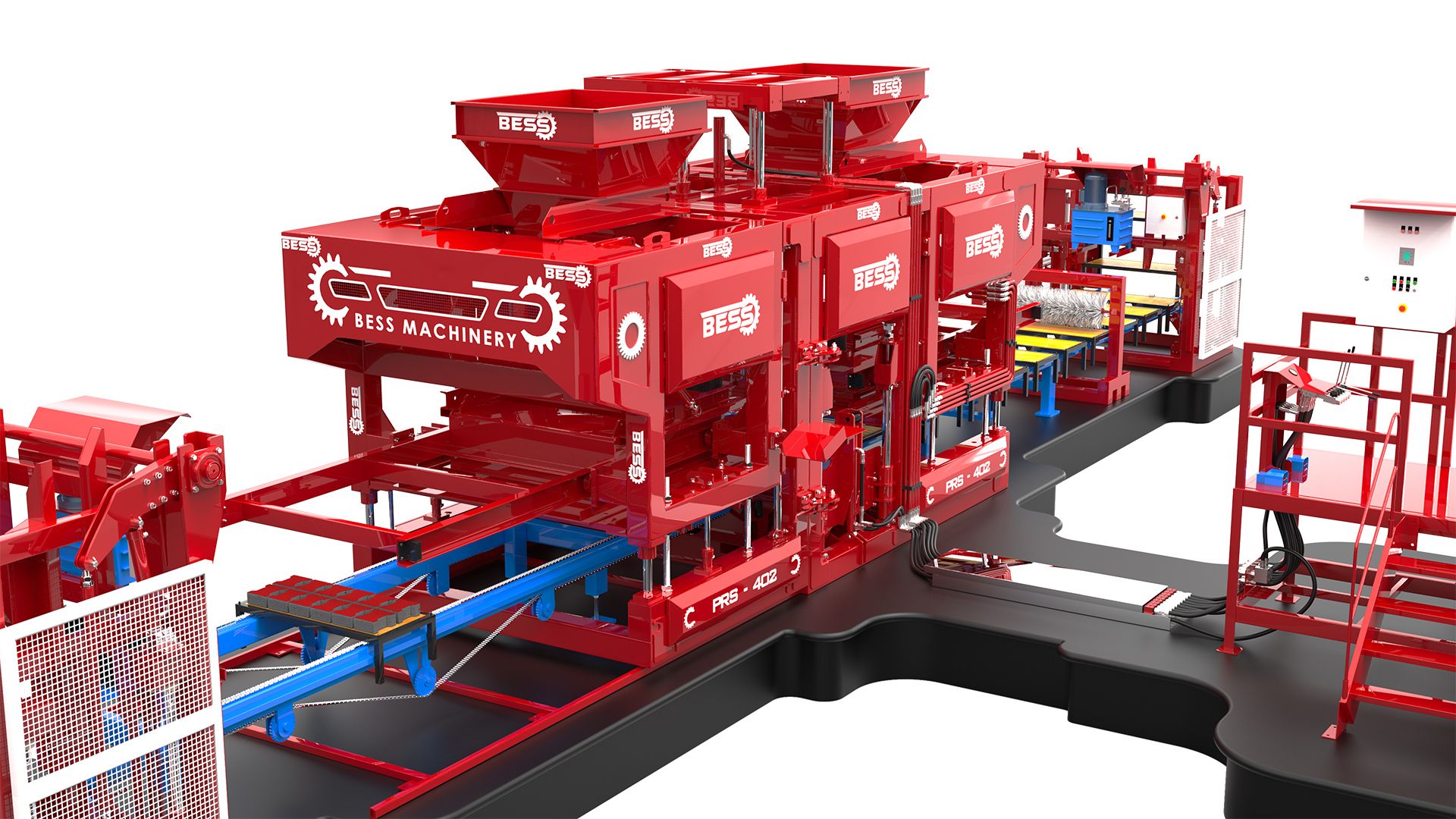 Machine à briquettes automatique - Capacité 300 m² de pavés en 8 heures - PRS-402_0