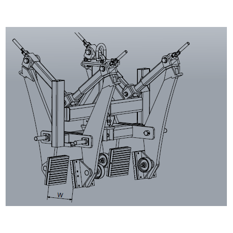 Pince à bordure de protection routes et autoroutes - CMU 4.5 tonnes - Référence 1086.1_1