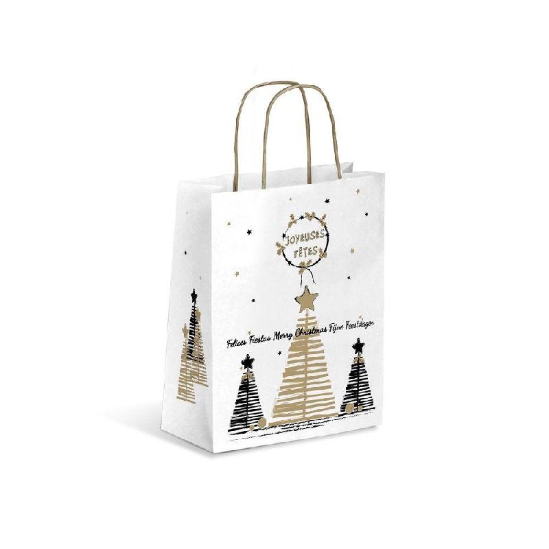 Sac kraft Lilywood poignées torsadées 18x22x8cm - par 50_1