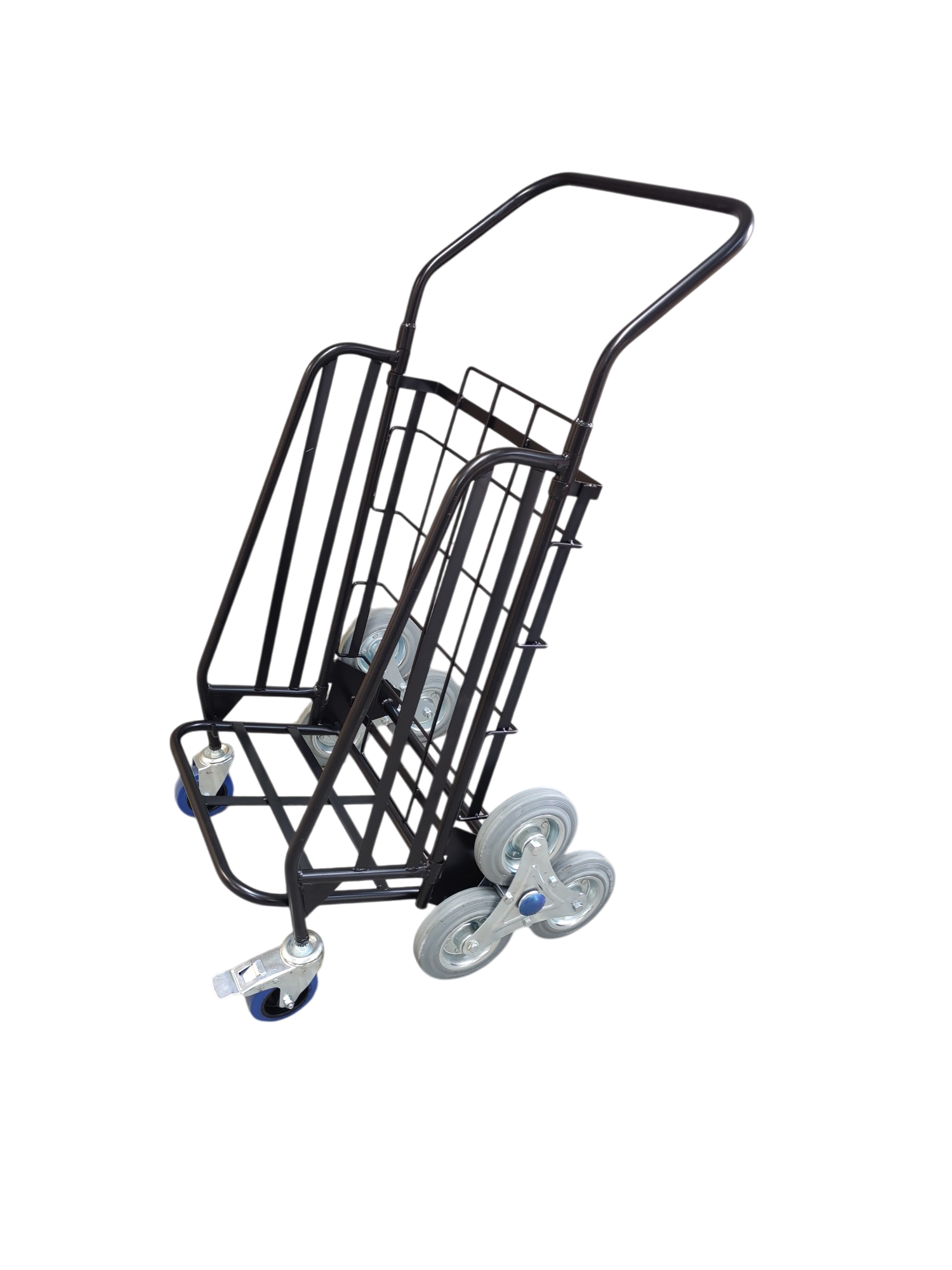 Chariot pliable de distribution publicité à roues etoilées - Référence : TR034R6_1