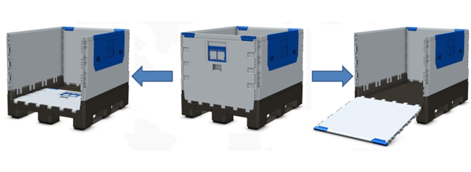Conteneur pliable heavy - Planetbox FLC Heavy 1210 - Volume 830L - Dimensions 1200x1000x975 mm_1