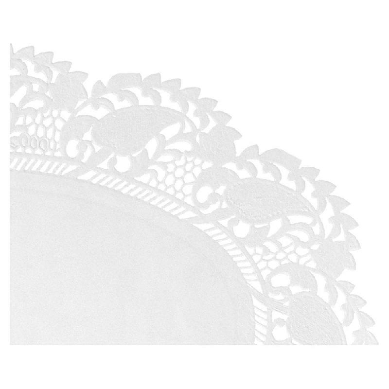 Dentelle ovale papier blanc 27x18cm - par 250_1
