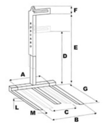 Lève-palette MBR-ZN - Boscaro France - capacité 1000 à 3000 kg - réglable en hauteur et largeur_1