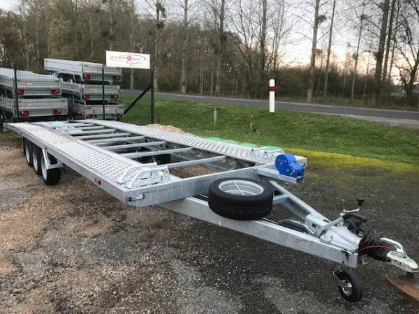 Remorque porte voiture-plateau - 8,50 X 2,15 M - 3500 KG - GALA TAURUS DUO 85 35 3_1