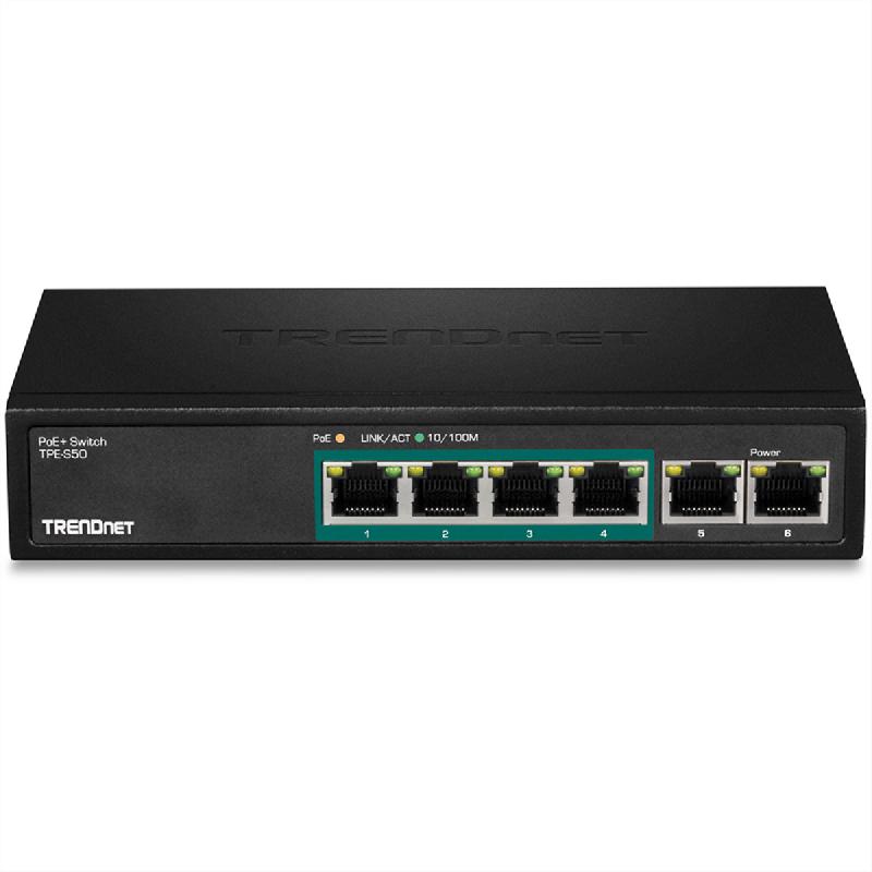 TRENDnet TPE-S50 Switch PoE+ Fast Ethernet à 6 ports_1