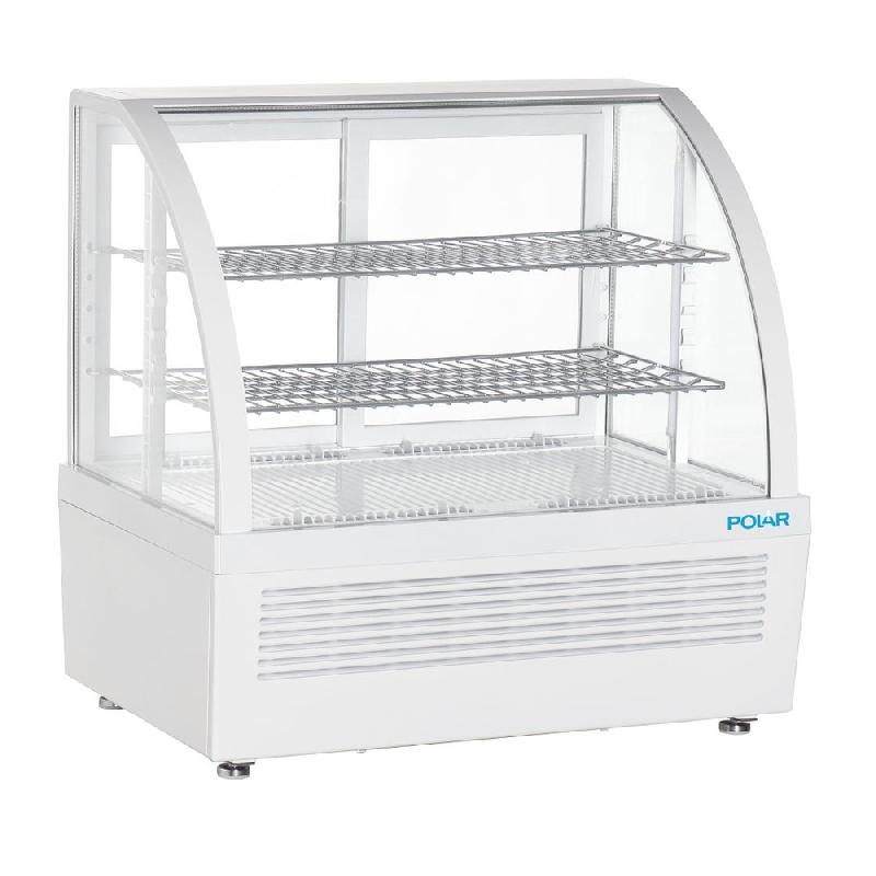 Vitrine réfrigérée de comptoir série C blanche 100L - Polar - CU637_1