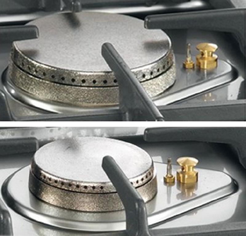 Cuisinière à gaz - 23 kW - 4 brûleurs - incl. Soubassement avec 2 portes  - Mario 700 | GGM -GHK800-E-UBK800-E_1