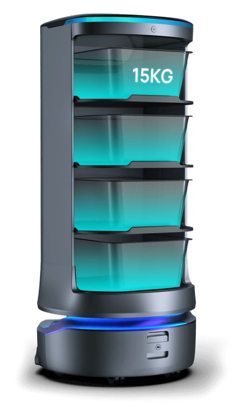 Holabot - robot de service Pudu Robotics - capacité multi-plateaux 60kg - contrôle vocal et gestuel_1