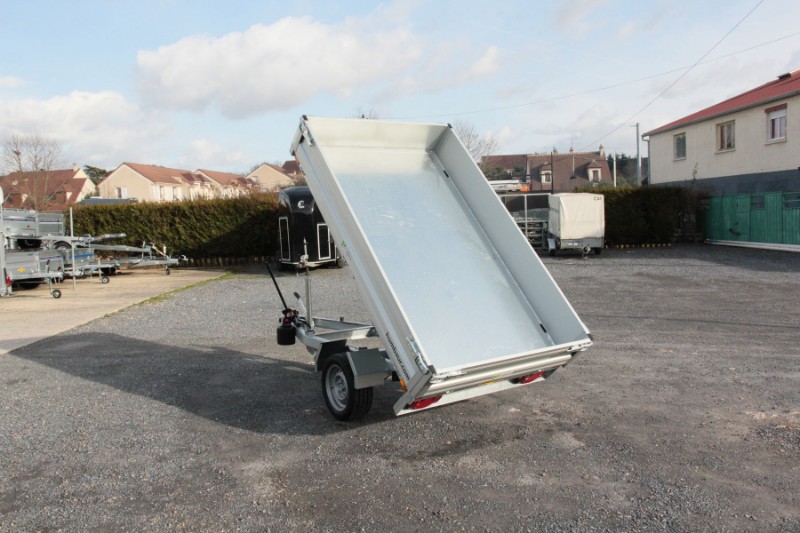 Remorque benne hydraulique - HUMBAUR 3053 HUK 132314 et 3054 HUK 152314 - Qualité allemande avec équipements renforcés_1