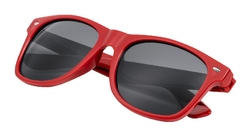 Lunettes de soleil en RPET - Protection UV 400 - Couleur rouge - Poids 25g_1