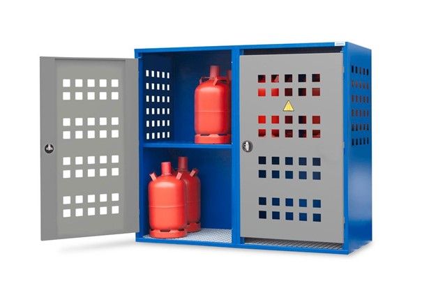259069W - Armoire pour bouteilles de gaz LB 8 - Extérieur, acier galvanisé, stockage sécurisé_1