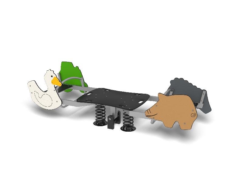 Balançoire à bascule Farmy réf-8045079 - Hags - Pour enfants 3-12 ans - Dimensions 2880x840 mm_1