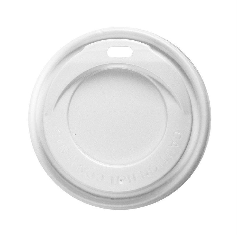 Couvercle blanc PS pour gobelet 24cl - par 1000_1
