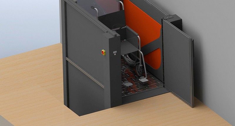 Élévateur PMR - Hauteur de levage 3m - Charge 400 kg - Plate-forme 1,40 x 1,20m_1