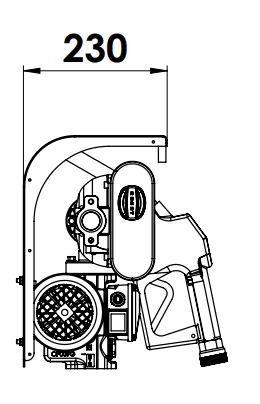 Hi-tech FMS-P - Distributeur de carburant avec tuyau en caoutchouc 4 m - Fixation murale ou sur cuve_1