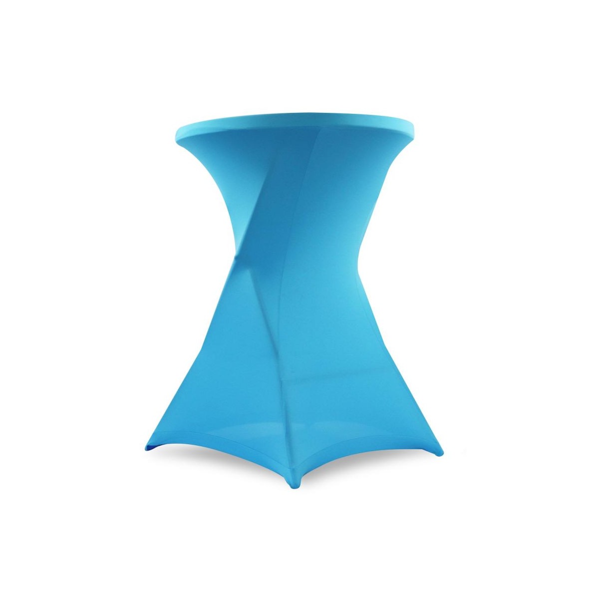 Mange-debout pliable avec housse turquoise - Plateau résine PEHD et structure acier époxy - Usage professionnel_1