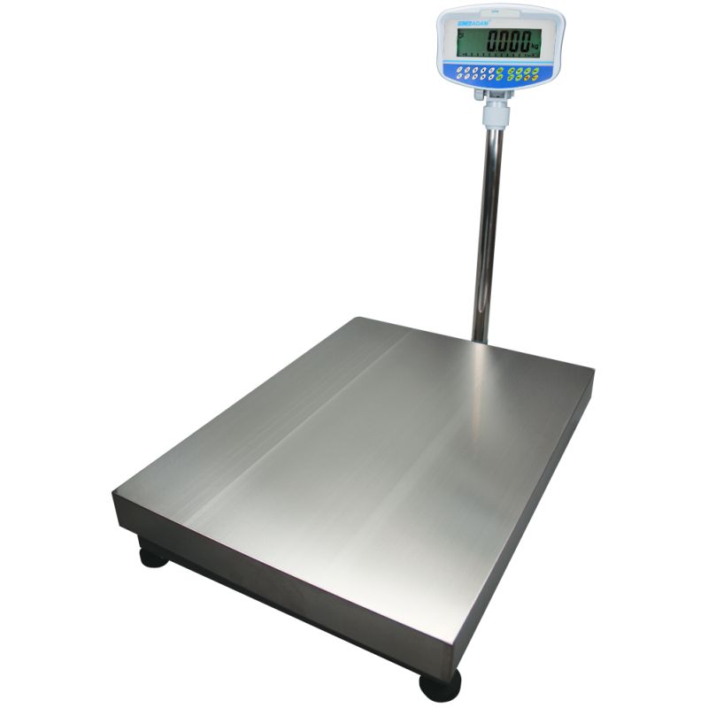Balances de contrôle de poids au sol GFK Mplus - plateau inox - écran LCD rétro-éclairé - pieds réglables_1