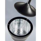 Cendrier à sable Aladdin Smoker's Station Rubbermaid - résistant aux intempéries - bac en acier galvanisé - 98 cm x 41 cm_1