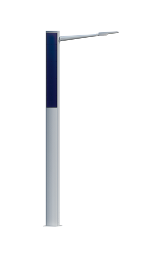 Lampadaire urbain solaire Zenit LAT 1 - LED 30W - Aluminium et acier galvanisé - Hauteur 5 m_1