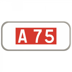 Panonceau d'identification M10a - Numéro de route ou d'autoroute_1