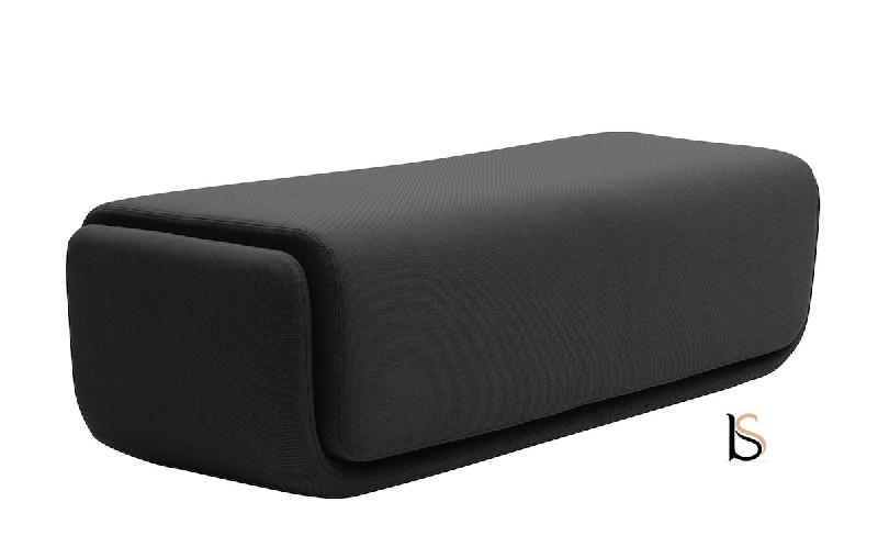 Pouf - table basse Basket - Softline - Grand, Feld Anthracite 610_1
