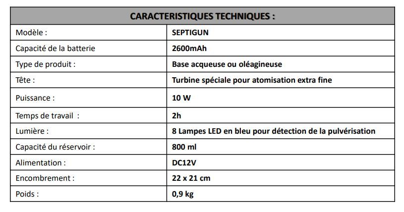 Septigun - pistolet nébulisateur pour solutions virucides désinfectantes - désodorisant - celtique industrielle - multi-usages_1