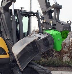 Modèle de tiltrotator sans vérins pour pelles polyvalentes