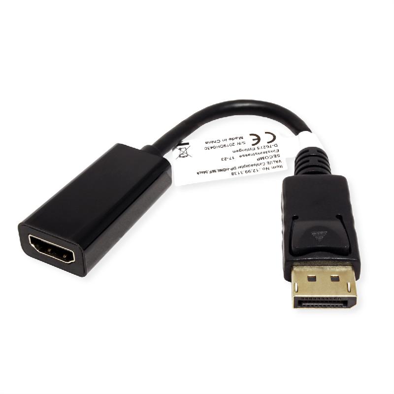 Value adaptateur displayport - hdmi, dp m-hdmi f_1