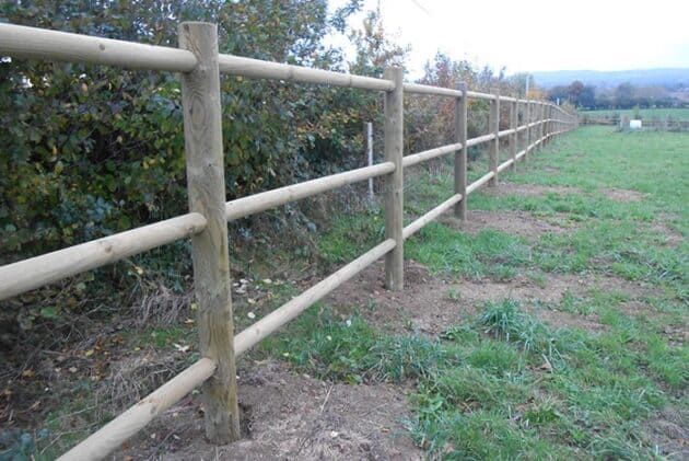 Clôture bois harmonie pour chevaux - Horse Stop - 2 lices, 130 cm, pin sylvestre - ref. Bh14200-2_1