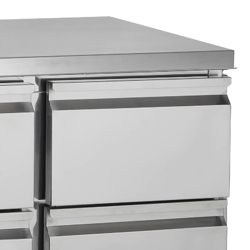 Comptoir pour saladette SA914 - 4 tiroirs GN1/1 pces Inox TEFCOLD_1