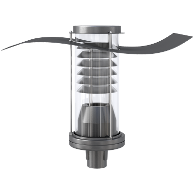 Luminaire d'éclairage public Calliope Wave - HID 150W - Aluminium - Optique circulaire - IP65_0