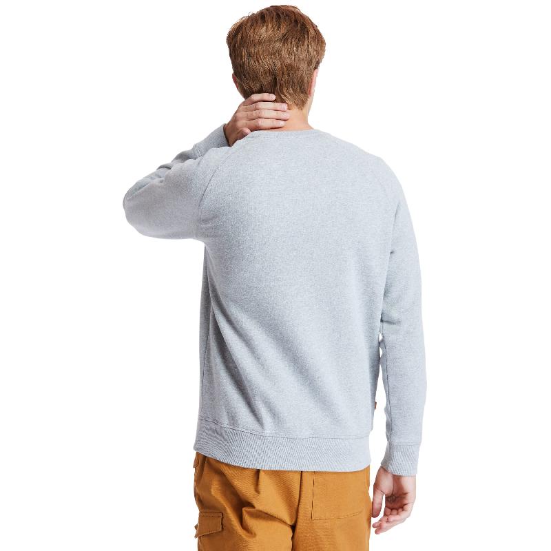 Sweat-shirt col rond Exeter River Timberland - Réf : TB0A2BNK - coton/polyester, toucher peau de pêche, logo brodé_1