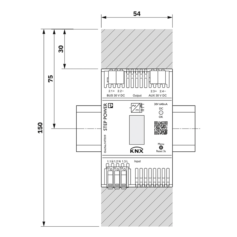 Alimentation en tension de bus - STEP3-PS/1AC/KNX/640/LPT_1