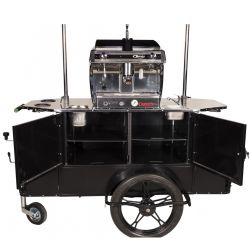 Chariot à café doté d'une machine à expresso Astoria, adapté à une utilisation intérieure ou extérieure - RÉF. BZW01_1