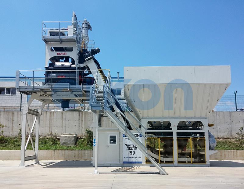 Installation rapide et facile de la centrale à béton Elkomix-90
