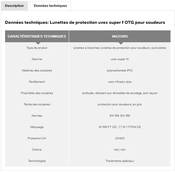9169541 - Surlunettes de protection uvex heckel pour soudeurs - Teinte des oculaires gris, protection UV et IR_1