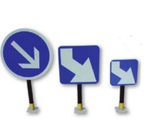 Balise Baliflex - J4, J5, B21 - poteau de signalisation résistant aux chocs avec rotule brevetée_2