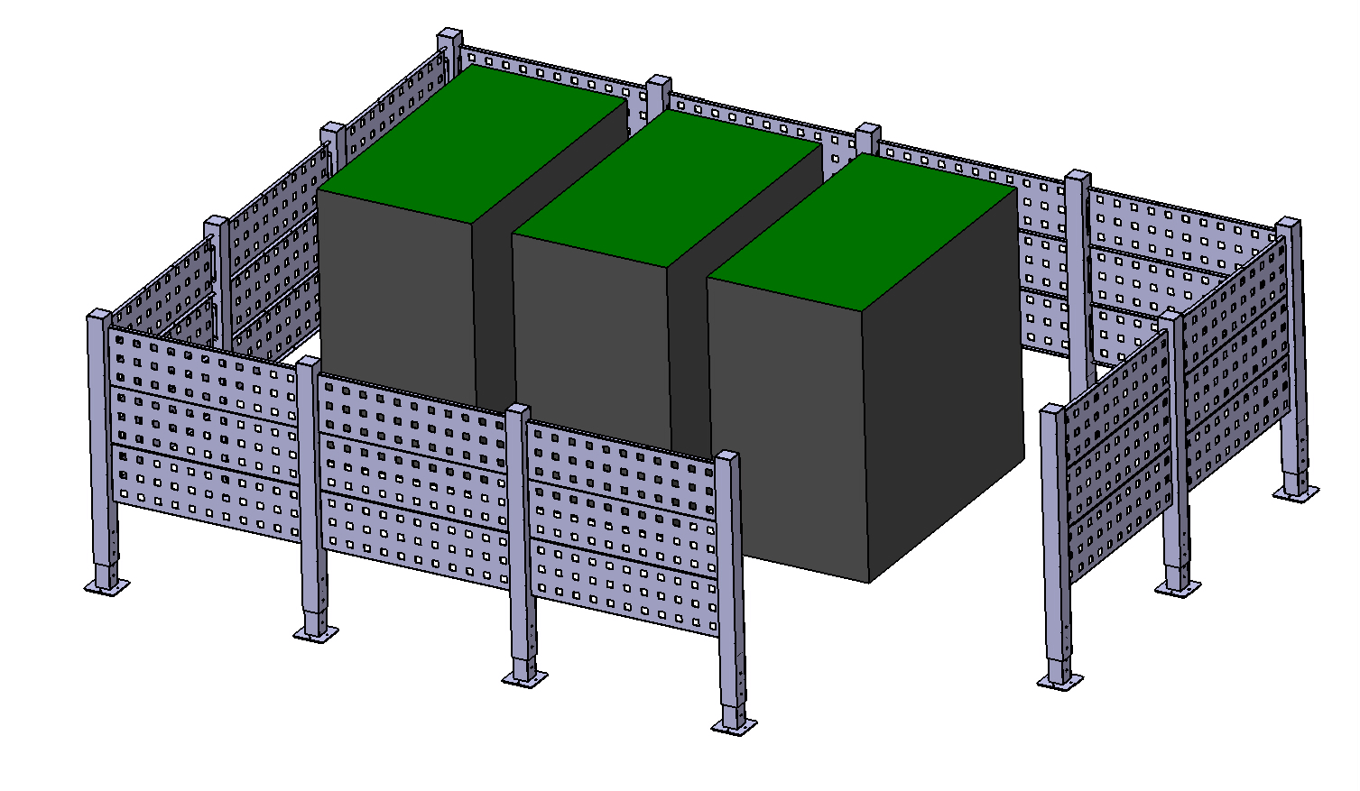 Cache-conteneur esthétique pour propriétés et collectivités