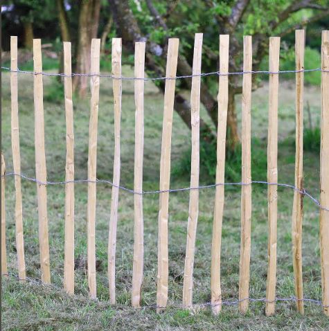 Clôture en bois de châtaignier - Ganivelle chataignier/145 - Durable et esthétique, idéale pour jardins et plages_1