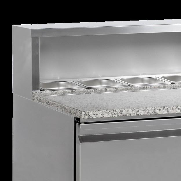 Comptoir à pizza GN1/1 PT930 Inox L1365mm 16456 TEFCOLD_1