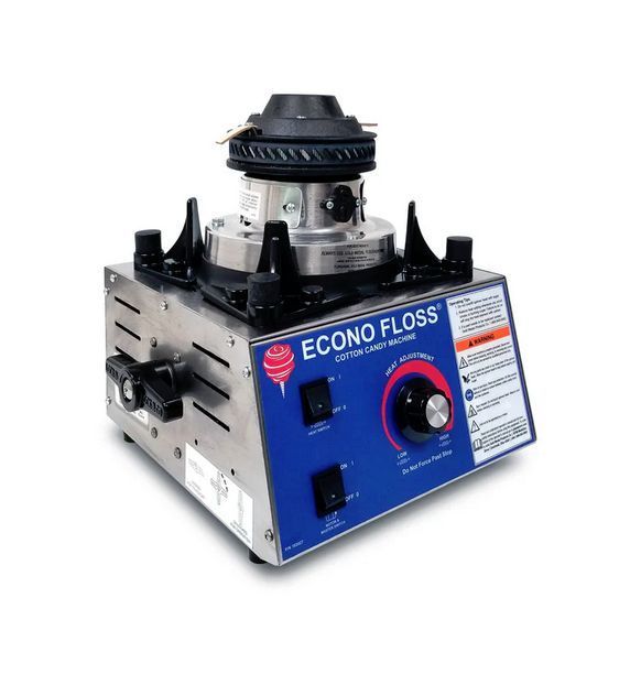 Machine à barbe à papa professionnelle Econofloss Gold Medal - robuste, inox, 1300W, bassine 66 cm_1