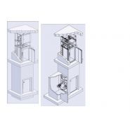 Monte-charge accessible BKG France - Pylône non autoporteur - Capacité 500 kg - Type 500.15/44 et 500.15/46_1
