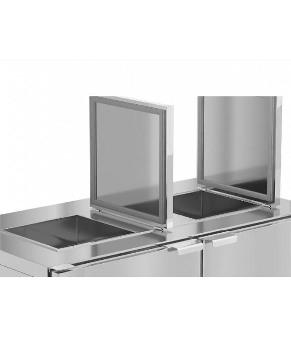 Refroidisseur inox pour poubelles déchets humides - Container 240 litres - Affichage numérique - CHR_1