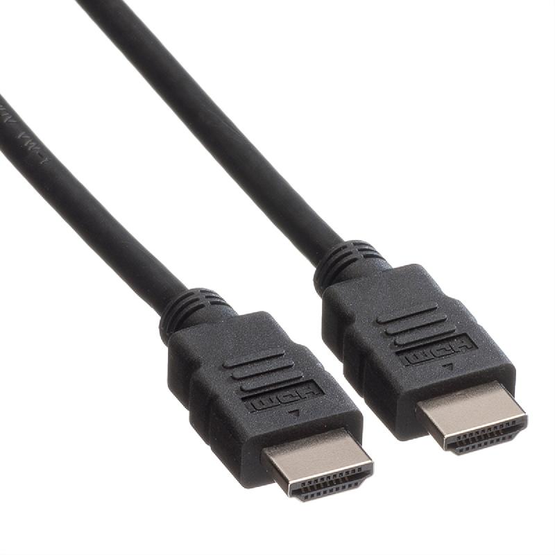 Roline green câble hdmi high speed avec ethernet, tpe, noir, 2 m_1