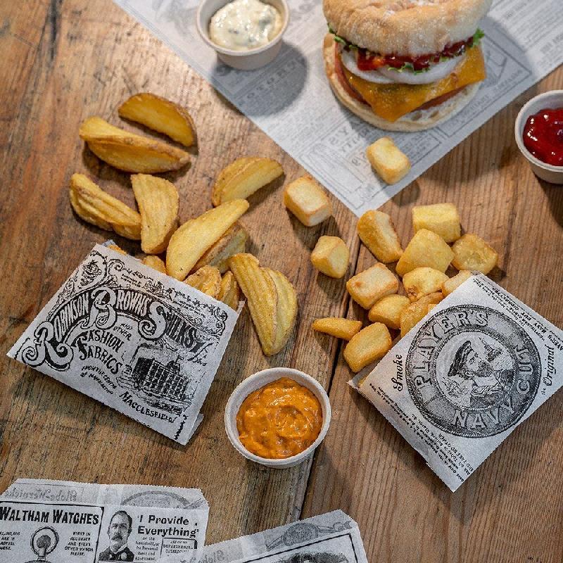 Sachet à frites papier ingraissable times 12x9cm par 1000_1
