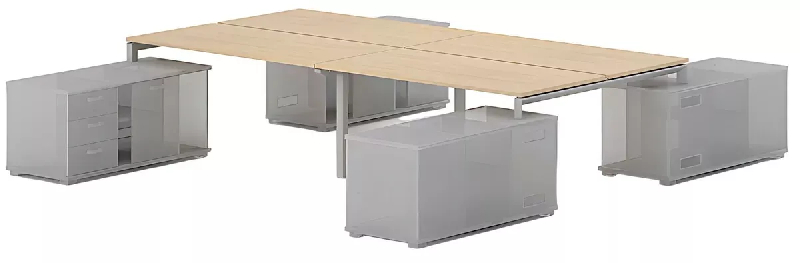 Bench vis-à-vis 4 postes sur 4 crédences So Martos_1