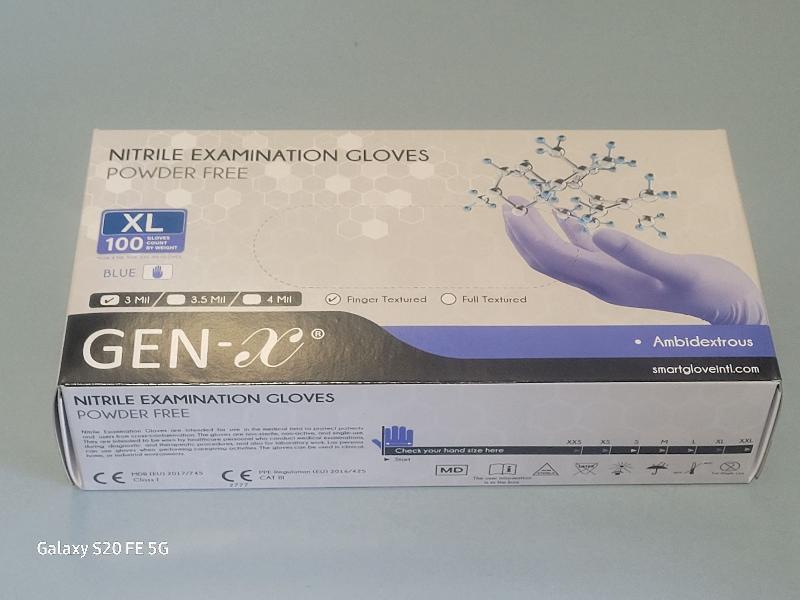 Boite de 100 Gants taille XL nitrile SMART GLOVE Gen-x_1