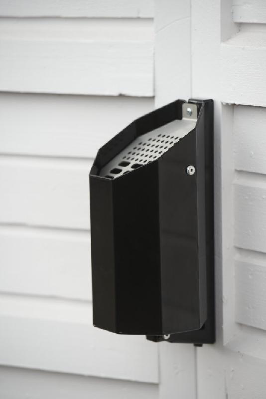 Cendrier sur pied Asken réf-8012739 - Hags - Noir avec fixation murale_1